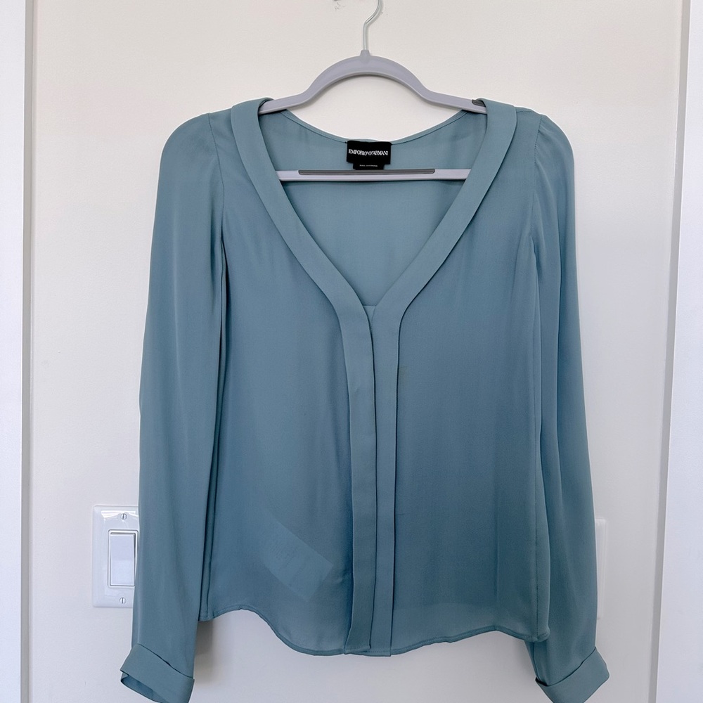 NWOT Emporio Armani silk blouse, Size 40/US 4
